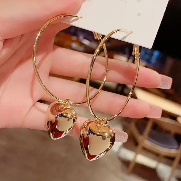 Minimalism Design Double Layered Tassel Chain Earrings for Women Shiny Gold Color Simple Ear Line Cartilage Jewelry Wholesale