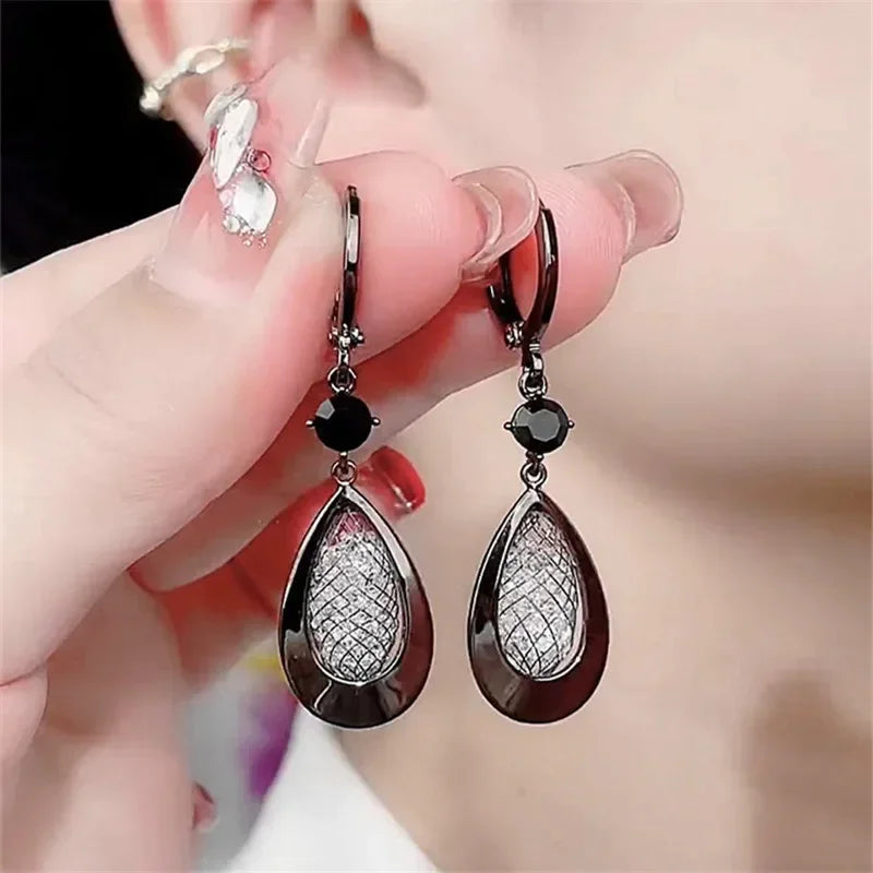 Minimalism Design Double Layered Tassel Chain Earrings for Women Shiny Gold Color Simple Ear Line Cartilage Jewelry Wholesale