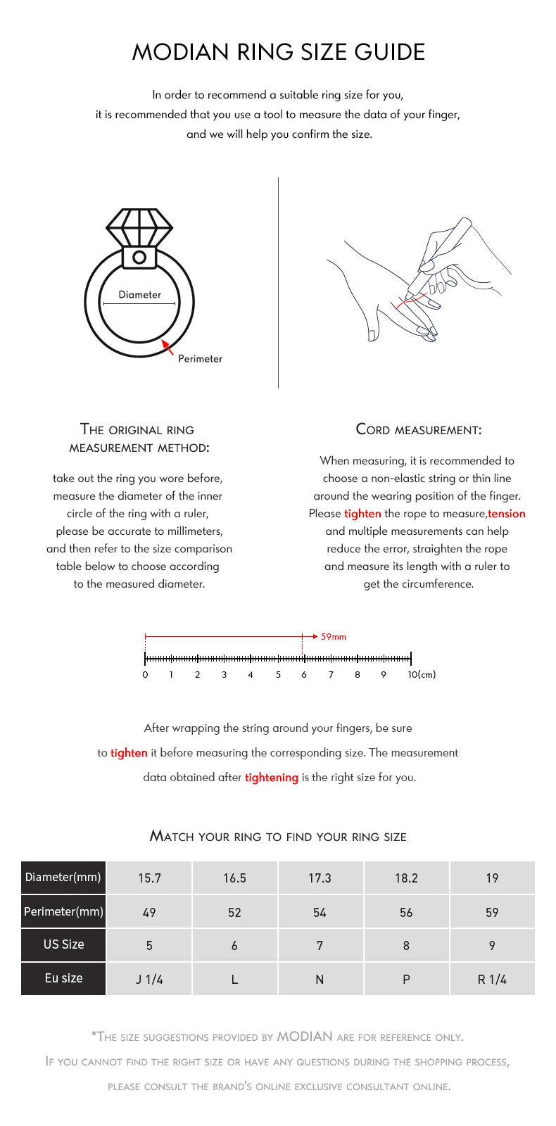 MODIAN Minimalism 925 Sterling Silver Line Thin CZ Opening Size Finger Ring Classic Luxury Stackable Jewelry For Women Gifts